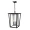 Z-Lite Seoul 3 Light Outdoor Chain Mount Ceiling Fixture, Black & Clear 571CHXL-BK - alternate 3